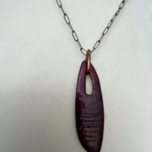 Handcrafted enamel necklace